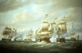 1806 年 2 月 6 日のニコラス ポーコック ダックワースのサン ドミンゴ沖海戦
